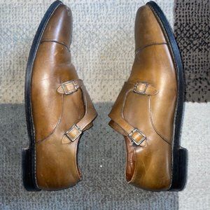 Allen Edmonds Double Monk Strap Mocha Dress Shoes Size 13